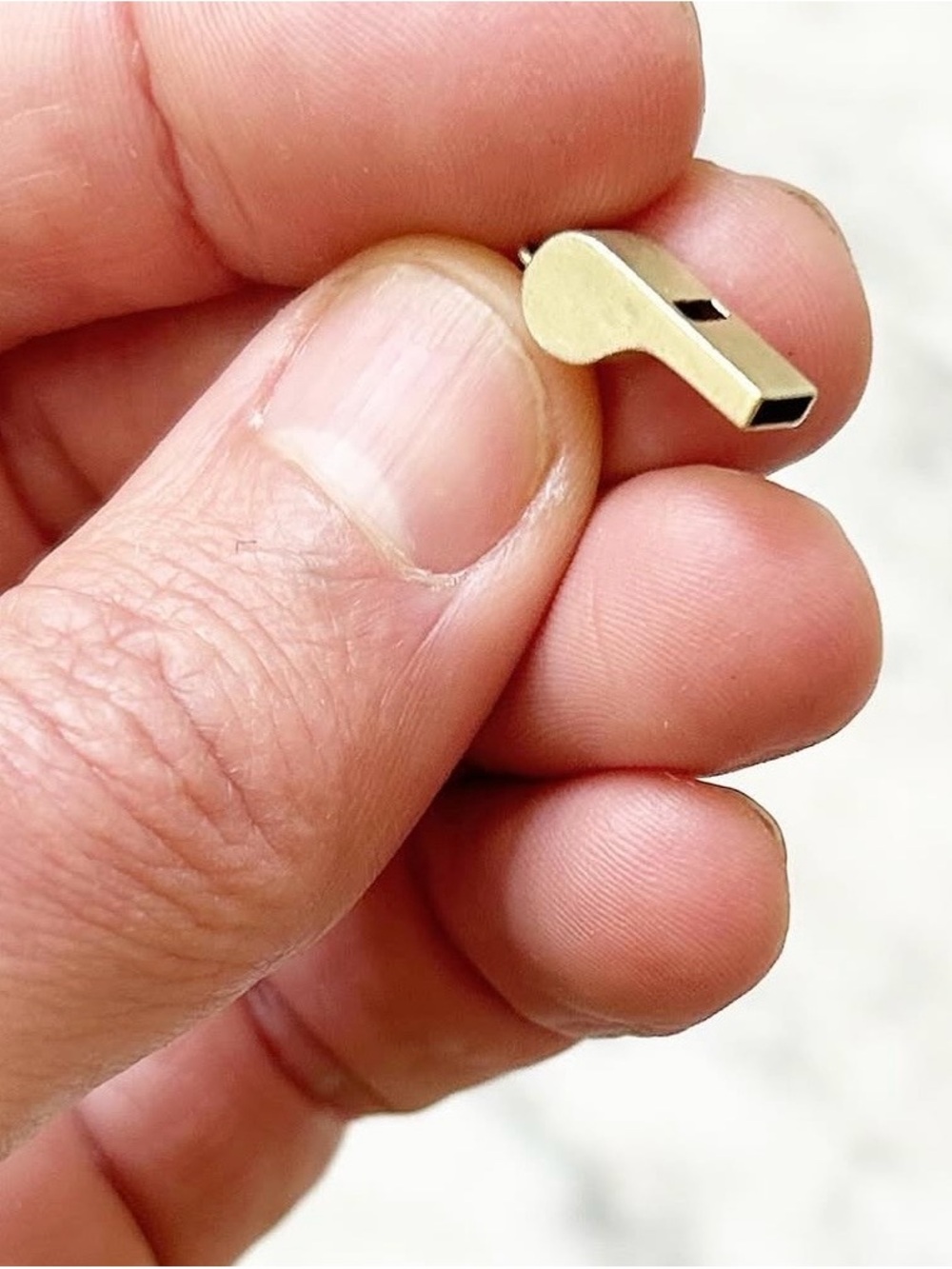 Vintage 14k Solid Gold Whistle Charm